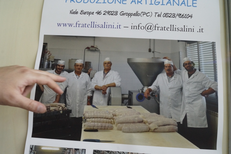 The family of the factory Salumicio Salini
