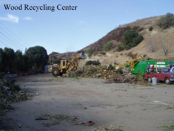 Recycling Centers are becoming more common. It is profitable to grind trees up into chips. The chips are sold as mulch primarily. This facility rents bins to suppliment income. They charge a minimum $20 to dump brush and clean lumber.